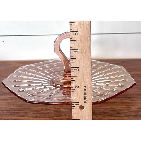 Center Handle Tray Block Optic Pink by Anchor Hocking 10.5" Replacement - Picture 10 of 11